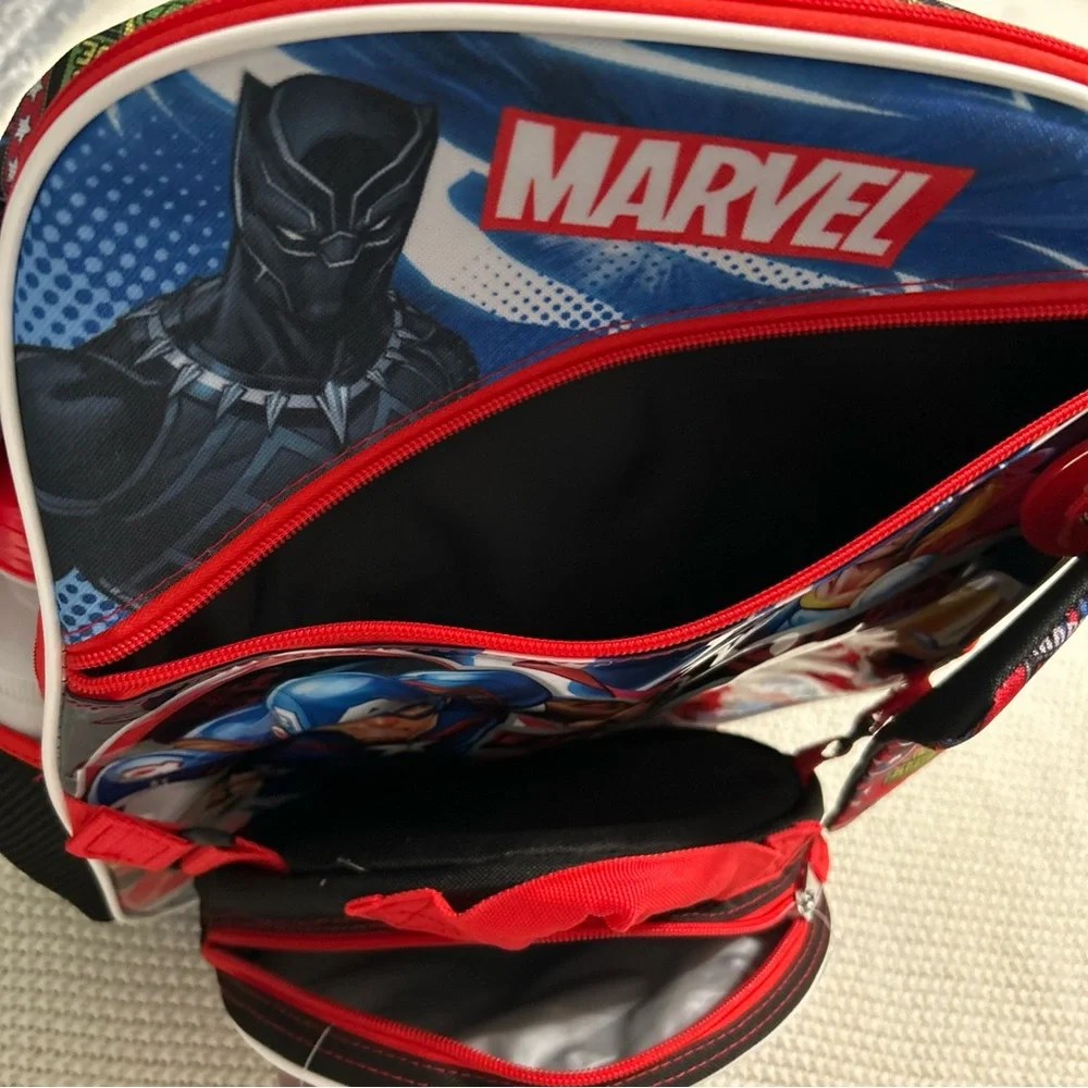 Marvel Avengers Boys Bookbag Backpack‎ Lunch Box - 5 Piece Set. | NWT